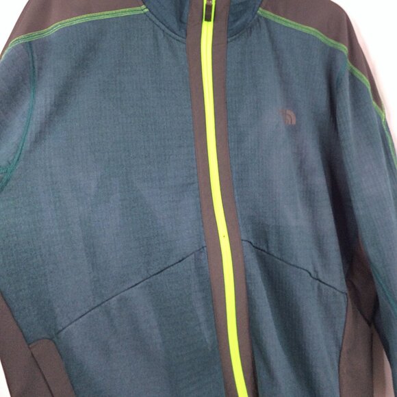 The North Face Ampere Grid Jacket Mens Size XXL Full Zip Thermal Fleece Lined - Picture 3 of 7